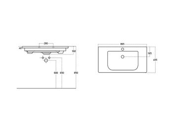 раковина SOFT 90 SF 90 — фото 1, Раковины