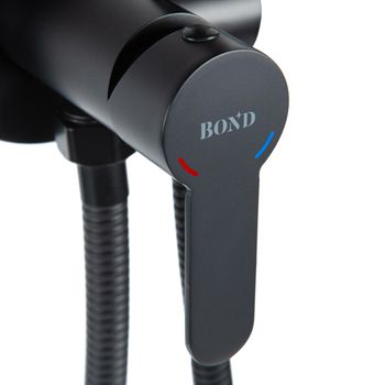 BOND Smart B63-1188 Смеситель для гигиенического душа с внутренней частью, однорычажный черный матовый — фото 5, Гигиенические души