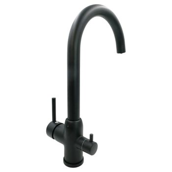 NAPOLI Смеситель д/кухни совмещенный с краном для питьевой воды, черный 32656 — фото 5, Смесители для кухни