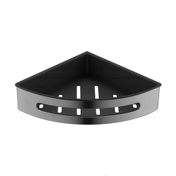 Полка угловая Timo Luiro 18577/18 черное золото — фото 1, Полки для ванной и душа