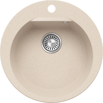 Кухонная мойка Polygran ATOL-520 No327 Кремовый 854796 — фото 1, Кухонные мойки