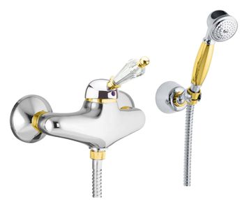 Смеситель для душа Fiore IMPERIAL- SKY (SWAROVSKI®) 82CO5127, хром/золото — фото 1, Смеситель для душа