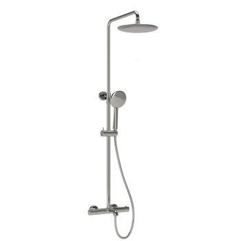 Душевая стойка с изливом и термостатом для ванны/душа Game, с регулировкой по высоте, цвет хром, арт.SC3001LCH — фото 1, Душевые стойки