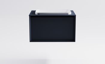 Товар: Тумба Фрейм 80см 1ящ RAL7024 мат., раковина Антарес бел гл, столешница Solid в цвете 4631177715280 - фото 2 Тумба Фрейм 80см 1ящ RAL7024 мат., раковина Антарес бел гл, столешница Solid в цвете 4631177715280 — фото 2, Тумбы с раковиной