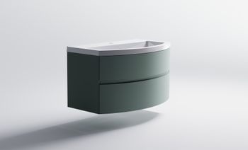 Товар: Нижний шкаф Венеция2.0 80 с 2 ящиками зеленый (NCS S 3005-B80G матовый) + Раковина "Венеция 80" 03100004ncss3005-b80g+04010022 - фото 4 Нижний шкаф Венеция2.0 80 с 2 ящиками зеленый (NCS S 3005-B80G матовый) + Раковина "Венеция 80" 03100004ncss3005-b80g+04010022 — фото 4, Тумбы с раковиной