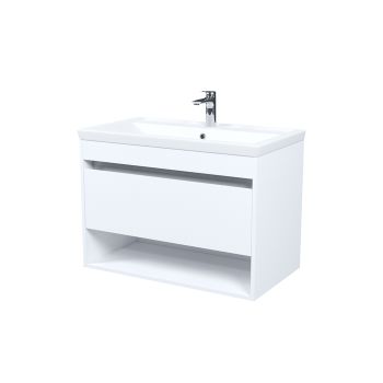 Тумба с умывальником IDDIS Zodiac X подвесная, с нишей, 80 см, белый, подходит умыв. 4078000i28 (ZDX80WNi95K) — фото 2, Тумбы с раковиной