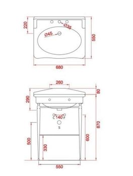 Консоль Artceram Hermitage напольная/пристенная со стеклянной полкой цвет хром HEA015 71 — фото 2, Консоли для раковины
