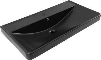 Товар: Раковина Aquanet Ирис 90 черная матовая 00329250 - фото 4 Раковина Aquanet Ирис 90 черная матовая 00329250 — фото 4, Раковины
