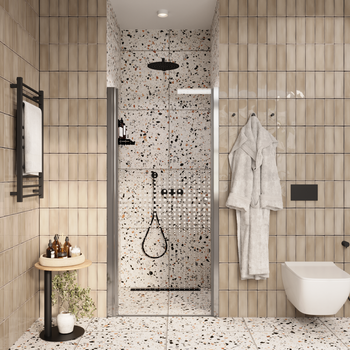 Дверь DE70 душевая в нишу PARLY (70x185) — фото 1, Душевые двери в нишу