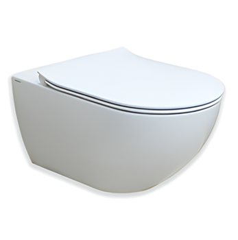 Унитаз HATRIA CENTRICA A0Y9DE25 подвесной безободковый слив Vortex цвет белый матовый — фото 1, Подвесные унитазы