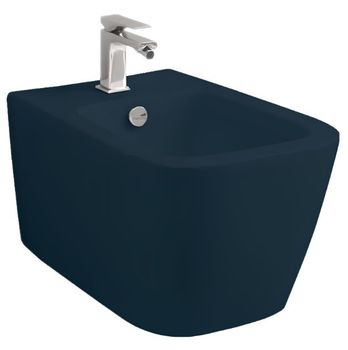 Биде Artceram A16 подвесной с одним отверстием цвет blue notte ASB001 36 00 — фото 2, Биде подвесные