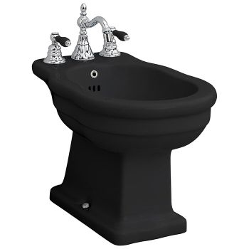 Биде Artceram Hermitage напольное с одним отверстием цвет черный HEB002 03 00 — фото 2, Биде напольные