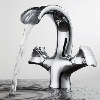 Смеситель для раковины D&K Hessen DA1382801, хром — фото 1, Смесители для раковины