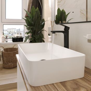 BOND Smart B62-2788 Смеситель однорычажный высокий без донного клапана для накладной раковины — фото 13, Смесители для раковины