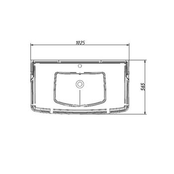 раковина 1000x560x240 S1000 — фото 1, Раковины
