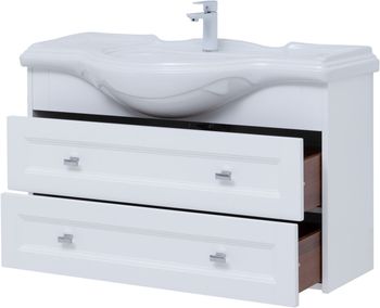 Тумба под раковину Aquanet Монте 85 белый матовый 00303998 — фото 6, Тумбы под раковину