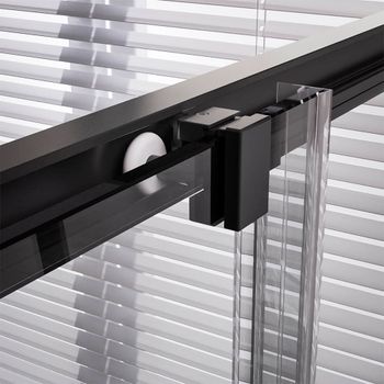 Душевой угол Veconi Premium Trento PTC-20B, 1100Х900x2000, черный матовый, стекло прозрачное PTC20-B-11090-01-C4 — фото 4, Душевые уголки