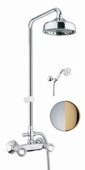 Душевая система Fiore VENERE SKY (SWAROVSKI®) 13CO0620, хром/золото — фото 1, Душевые системы