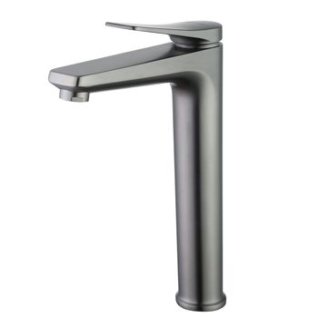 Bronx Смеситель для раковины, выс.монолит.излив225мм дон.клап.Click/Clack,р/ОД, графит, LM, LM3709GM — фото 2, Смесители для раковины