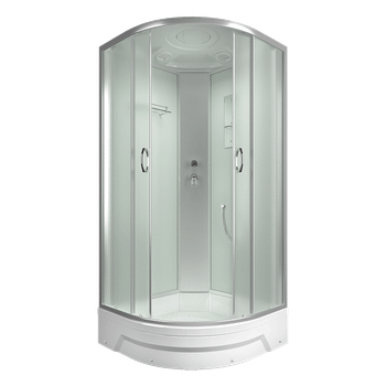 Душевая кабина ERLIT 35 серия ER350926-C3-RUS матовое стекло — фото 2, Душевые кабины