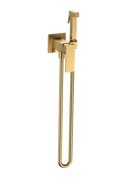 AQM6817BG Savona Готовый комплект гигиенического душа (скрытый монтаж, латунная лейка), золото шлиф — фото 1, Гигиенические души