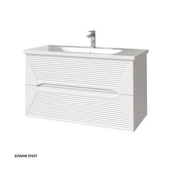 МОДО Терца тумба 100 с интегрированной ручкой 35615-SF027 — фото 1, Комоды и тумбы для ванной комнаты