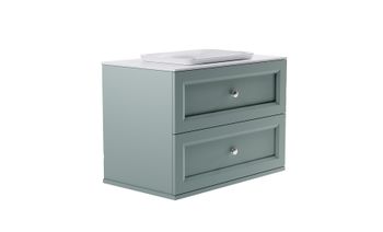 Товар: Тумба Классик 90 с 2ящ NCS S 3005-B80G мат. с раковиной Ретро бел гл. и столешницей Solid бел гл. 4631177714344 - фото 4 Тумба Классик 90 с 2ящ NCS S 3005-B80G мат. с раковиной Ретро бел гл. и столешницей Solid бел гл. 4631177714344 — фото 4, Тумбы с раковиной