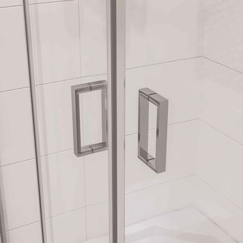 Душевое ограждение Niagara Nova NG-6610-08 (120х80х195) прямоугольник,хром,двери раздвижные,стекло прозрачное,1 место 661008111 — фото 4, Душевые уголки