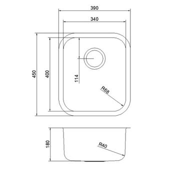 Кухонная мойка Reflexion Iseo RX2265BL оружейная сталь — фото 370, Кухонные мойки