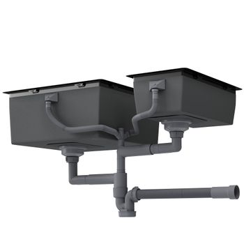 Кухонная мойка Reflexion Iseo RX2265BL оружейная сталь — фото 58, Кухонные мойки