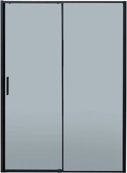 Душевая дверь Aquanet Pleasure Evo 140 AE65-N140-BT профиль черный, прозрачное стекло — фото 6, Душевые двери в нишу