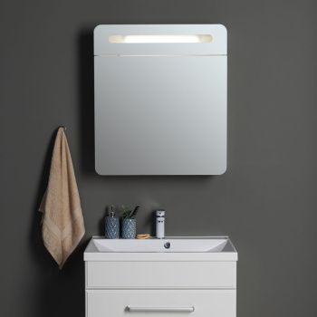 Зеркальный шкаф Aquanet Лукка 70 белый 00178955 — фото 6, Зеркальные шкафы в ванную