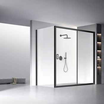 Товар: Душевой угол Veconi Rovigo RV-060B, 2000х900х1950, черный, стекло прозрачное RV060B-20090-01-C5 - фото 1 Душевой угол Veconi Rovigo RV-060B, 2000х900х1950, черный, стекло прозрачное RV060B-20090-01-C5 — фото 1, Душевые уголки