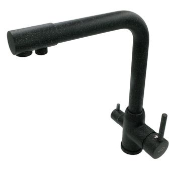 Товар: MILANO Смеситель д/кухни совмещенный с краном для питьевой воды, черный камень 32657 - фото 1 MILANO Смеситель д/кухни совмещенный с краном для питьевой воды, черный камень 32657 — фото 1, Смесители для кухни