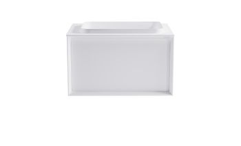 Тумба Фрейм 70см 1ящ белый мат., раковина Антарес бел глянц, столешница Solid белый мат. 4631177715235 — фото 1, Тумбы с раковиной