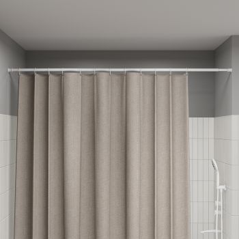 Карниз для ванной комнаты, 110-200 см, белый матовый, Elegante, IDDIS, (RSW0120i14) — фото 1, Карнизы для ванной