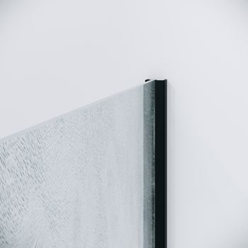 Дверь в нишу Niagara Nova a NG-84-L11CHB (110х195) черный матовый,раздвижная влево,стекло шиншилла,1 место — фото 11, Душевые двери в нишу