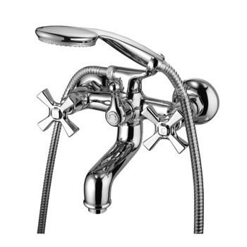 Benefit Смеситель для ванны, монолит.излив 115мм держ.на теле лейка, р/ДВ, хром, LM, LM2502C — фото 2, Лейки для душа