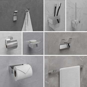 Держатель для туалетной бумаги SMOOTH LINE с крышкой, хром 9721010 — фото 2, Держатели туалетной бумаги