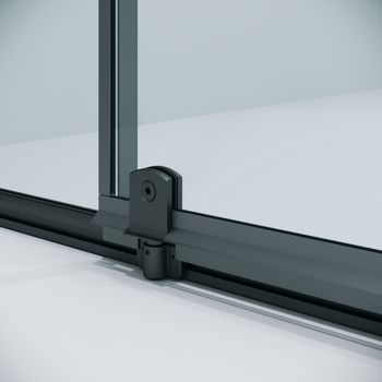 Душевое ограждение Niagara Nova NG-35-10AGR-A80GR-34 (100х80х195) прямоугольник,распашная,графит,стекло прозрачное,2 места — фото 11, Душевые уголки