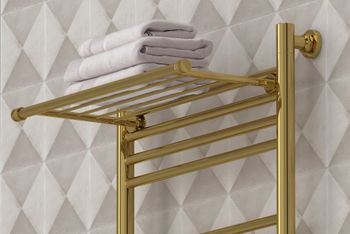 Полка прямая Полка Сунержа прямая 4П / L 370 Золото 03-2012-4370 — фото 1, Полки для полотенец