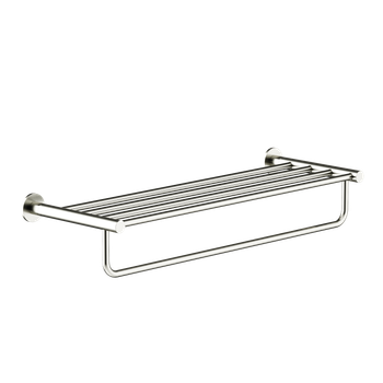 Полка SANCOS Base для полотенец, брашированный никель, PVD покрытие, арт. SC9028BN — фото 1, Полки для полотенец