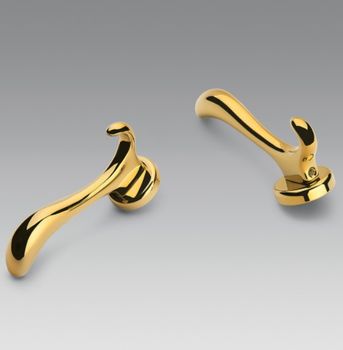 Крючок COLOMBO DESIGN GOLF AR17.GOLD двойной цвет золото — фото 2, Крючки для полотенец