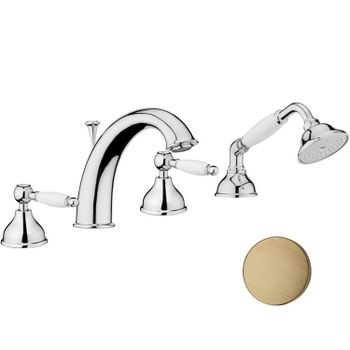 Смеситель на борт ванны Webert Dorian DO730101065, бронза — фото 1, Смесители на борт ванны