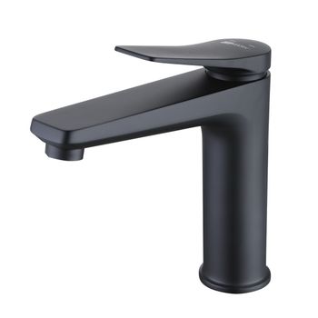 Bronx Смеситель для раковины, монолит.излив154мм дон.клап.Click/Clack ,р/ОД, черный, LM, LM3737BL — фото 1, Смесители для раковины