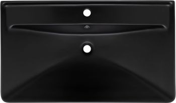 Товар: Раковина Aquanet Ирис 80 черная матовая 00329249 - фото 2 Раковина Aquanet Ирис 80 черная матовая 00329249 — фото 2, Раковины