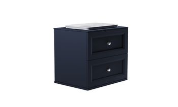 Товар: Тумба Классик 70см 2ящ RAL7024 мат., раковина Ретро бел глянц, столешница Solid в цвете 4631177715709 - фото 4 Тумба Классик 70см 2ящ RAL7024 мат., раковина Ретро бел глянц, столешница Solid в цвете 4631177715709 — фото 4, Тумбы с раковиной