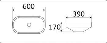 Умывальник CeramaLux 5006C — фото 1, Раковины