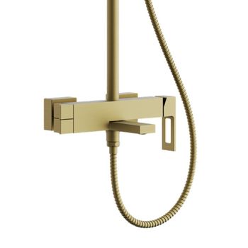 Душевая система BELZ B24658-5, брашированное золото — фото 1, Душевые системы