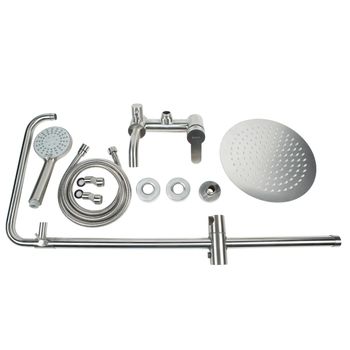 BOND Smart B63-9100 Душевая система с тропическим душем и смесителем с изливом — фото 6, Душевые системы